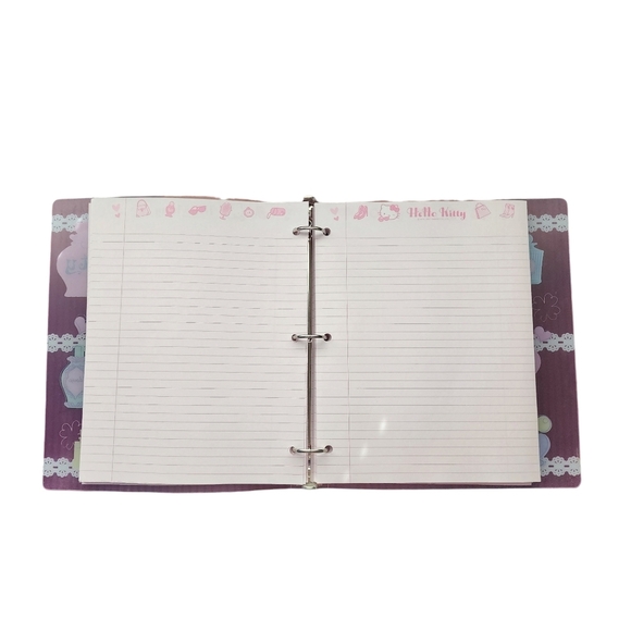 HELLO KITTY x Y2K Sanrio Binder Lightweight Pink Vinyl Perfume Beauty 11.75" - Picture 2 of 6